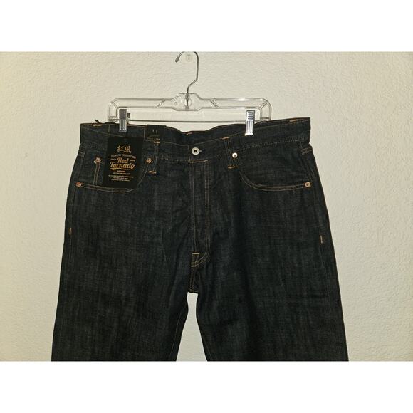 NWT! Red Tornado Men's Jeans Loose Fit Straight Leg Selvedge Jean Denim Sz 38 - Picture 2 of 10